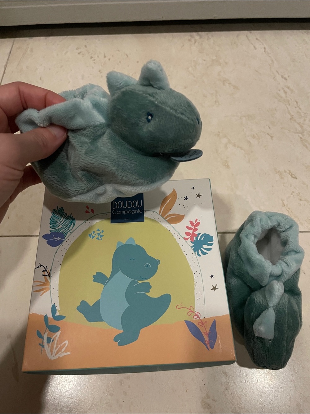 Doudou Et Compagnie Paris Dino Booties